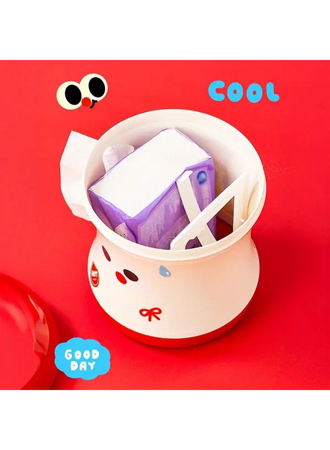 Red Apple Tissue Box Holder Desktop Napkin Organizer Holiday Christmas Decoration Gift - Image 5